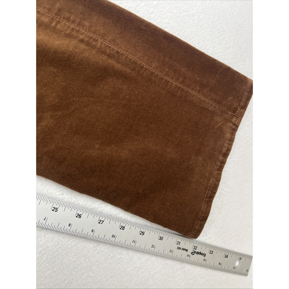 7 For All Mankind Lisha High Rise Velvet Bootcut Jeans Brown 25 NWT 7E057V65 CML - Picture 7 of 8